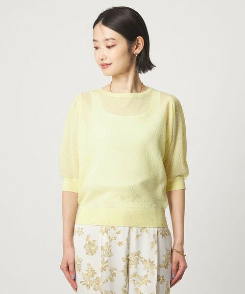 green label relaxing / グリーンレーベル リラクシング ニット・セーター | ハニカム タック スリーブ プルオーバー ニット | 詳細16