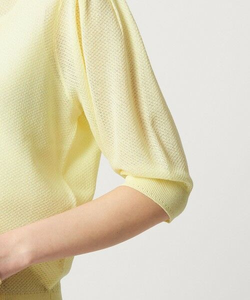 green label relaxing / グリーンレーベル リラクシング ニット・セーター | ハニカム タック スリーブ プルオーバー ニット | 詳細20