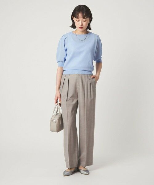 green label relaxing / グリーンレーベル リラクシング ニット・セーター | ハニカム タック スリーブ プルオーバー ニット | 詳細26