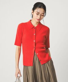 green label relaxing / グリーンレーベル リラクシング ニット・セーター | HIYOKE エリツキ リブ ニット マシンウォッシャブル UVカット 遮熱