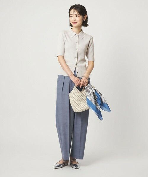 green label relaxing / グリーンレーベル リラクシング ニット・セーター | HIYOKE エリツキ リブ ニット マシンウォッシャブル UVカット 遮熱 | 詳細4