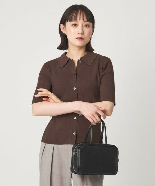 green label relaxing / グリーンレーベル リラクシング ニット・セーター | HIYOKE エリツキ リブ ニット マシンウォッシャブル UVカット 遮熱 | 詳細6