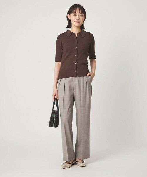 green label relaxing / グリーンレーベル リラクシング ニット・セーター | HIYOKE エリツキ リブ ニット マシンウォッシャブル UVカット 遮熱 | 詳細8