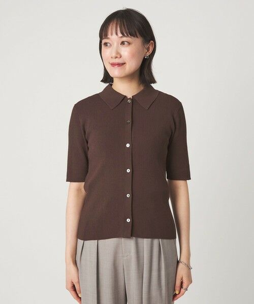 green label relaxing / グリーンレーベル リラクシング ニット・セーター | HIYOKE エリツキ リブ ニット マシンウォッシャブル UVカット 遮熱 | 詳細10