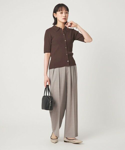 green label relaxing / グリーンレーベル リラクシング ニット・セーター | HIYOKE エリツキ リブ ニット マシンウォッシャブル UVカット 遮熱 | 詳細9