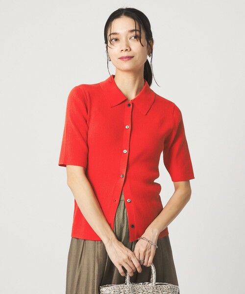 green label relaxing / グリーンレーベル リラクシング ニット・セーター | HIYOKE エリツキ リブ ニット マシンウォッシャブル UVカット 遮熱 | 詳細17