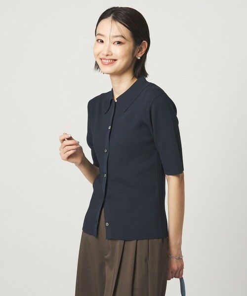 green label relaxing / グリーンレーベル リラクシング ニット・セーター | HIYOKE エリツキ リブ ニット マシンウォッシャブル UVカット 遮熱 | 詳細23