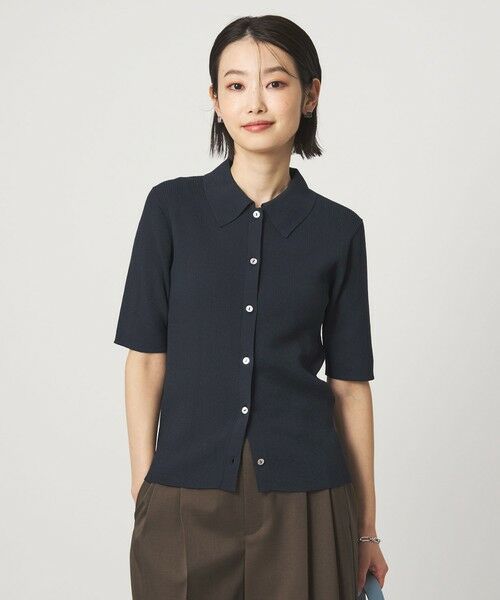 green label relaxing / グリーンレーベル リラクシング ニット・セーター | HIYOKE エリツキ リブ ニット マシンウォッシャブル UVカット 遮熱 | 詳細22