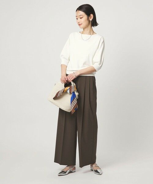 green label relaxing / グリーンレーベル リラクシング ニット・セーター | HIYOKE フォルム スリーブ プルオーバー ニット | 詳細4