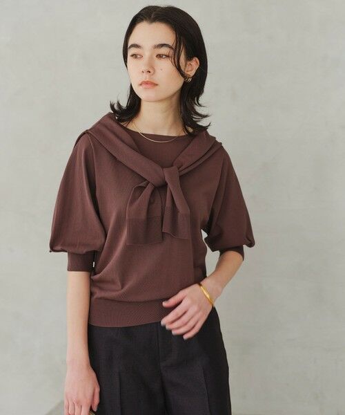 green label relaxing / グリーンレーベル リラクシング ニット・セーター | HIYOKE フォルム スリーブ プルオーバー ニット | 詳細5