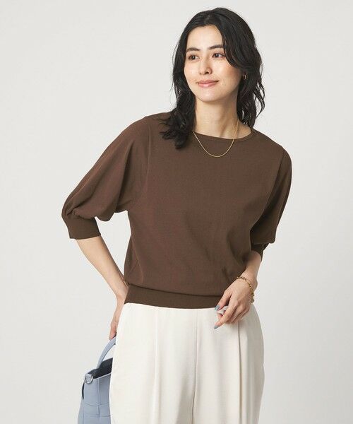 green label relaxing / グリーンレーベル リラクシング ニット・セーター | HIYOKE フォルム スリーブ プルオーバー ニット | 詳細5