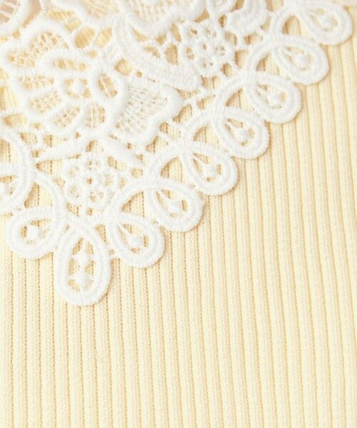 green label relaxing / グリーンレーベル リラクシング ニット・セーター | リブ エリレース 2WAY 5分袖 ニット プルオーバー | 詳細4