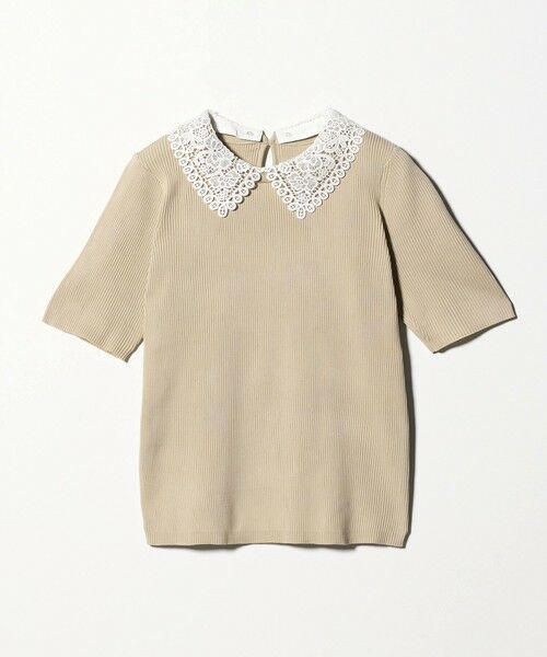 green label relaxing / グリーンレーベル リラクシング ニット・セーター | リブ エリレース 2WAY 5分袖 ニット プルオーバー | 詳細9