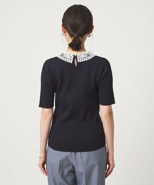 green label relaxing / グリーンレーベル リラクシング ニット・セーター | リブ エリレース 2WAY 5分袖 ニット プルオーバー | 詳細20