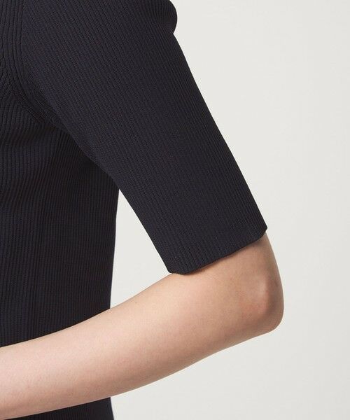 green label relaxing / グリーンレーベル リラクシング ニット・セーター | リブ エリレース 2WAY 5分袖 ニット プルオーバー | 詳細24