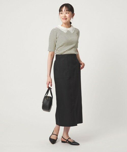 green label relaxing / グリーンレーベル リラクシング ニット・セーター | リブ エリレース 2WAY 5分袖 ニット プルオーバー | 詳細28