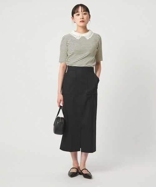 green label relaxing / グリーンレーベル リラクシング ニット・セーター | リブ エリレース 2WAY 5分袖 ニット プルオーバー | 詳細29