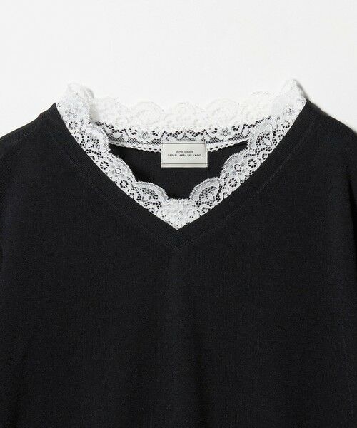 green label relaxing / グリーンレーベル リラクシング ニット・セーター | レース Vネック プルオーバー ニット | 詳細6