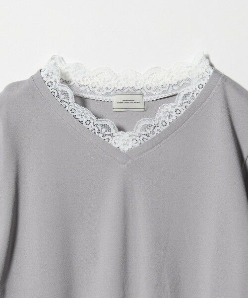 green label relaxing / グリーンレーベル リラクシング ニット・セーター | レース Vネック プルオーバー ニット | 詳細14