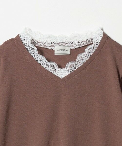 green label relaxing / グリーンレーベル リラクシング ニット・セーター | レース Vネック プルオーバー ニット | 詳細28