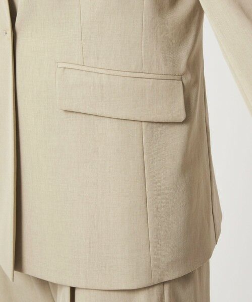 green label relaxing / グリーンレーベル リラクシング ノーカラージャケット | ［size SHORTあり］サラフール ノーラペル ジャケット ストレッチ 接触冷感 UVカット | 詳細16