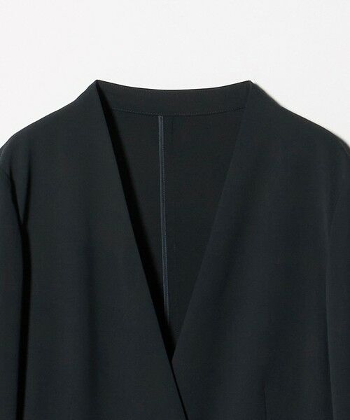 green label relaxing / グリーンレーベル リラクシング ノーカラージャケット | ［size SHORTあり］サラフール ノーラペル ジャケット ストレッチ 接触冷感 UVカット | 詳細29