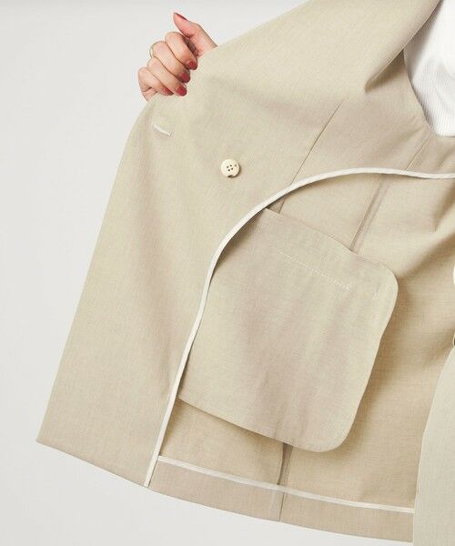 green label relaxing / グリーンレーベル リラクシング ノーカラージャケット | ［size SHORTあり］サラフール ノーラペル ジレ ストレッチ UVカット | 詳細7