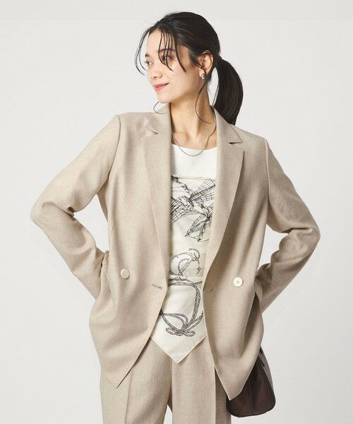 green label relaxing / グリーンレーベル リラクシング テーラードジャケット | ［size SHORTあり］リネンライク 2B ジャケット | 詳細2