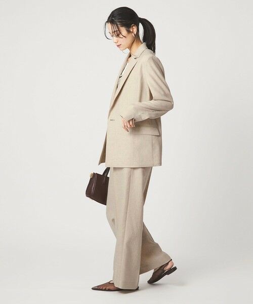 green label relaxing / グリーンレーベル リラクシング テーラードジャケット | ［size SHORTあり］リネンライク 2B ジャケット | 詳細5