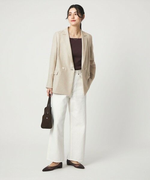 green label relaxing / グリーンレーベル リラクシング テーラードジャケット | ［size SHORTあり］リネンライク 2B ジャケット | 詳細7