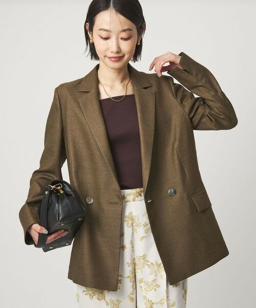 green label relaxing / グリーンレーベル リラクシング テーラードジャケット | ［size SHORTあり］リネンライク 2B ジャケット | 詳細12