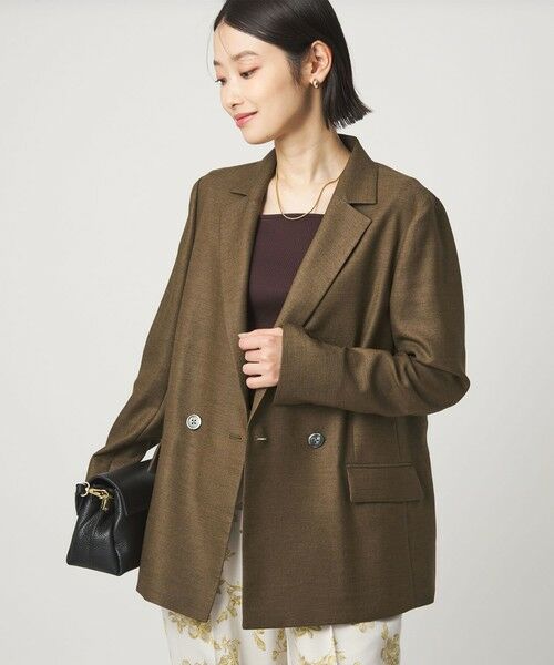 green label relaxing / グリーンレーベル リラクシング テーラードジャケット | ［size SHORTあり］リネンライク 2B ジャケット | 詳細13