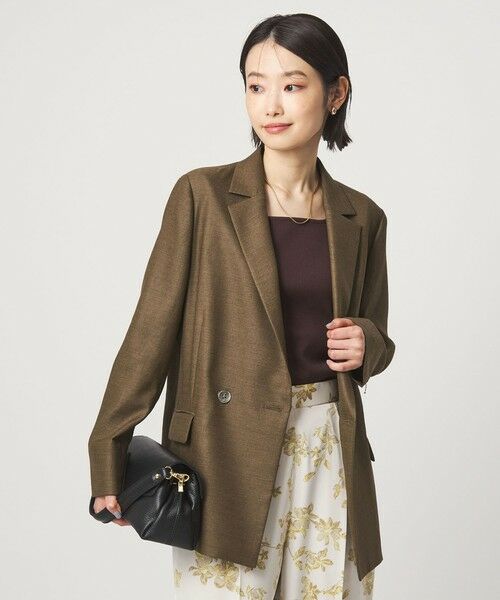 green label relaxing / グリーンレーベル リラクシング テーラードジャケット | ［size SHORTあり］リネンライク 2B ジャケット | 詳細14