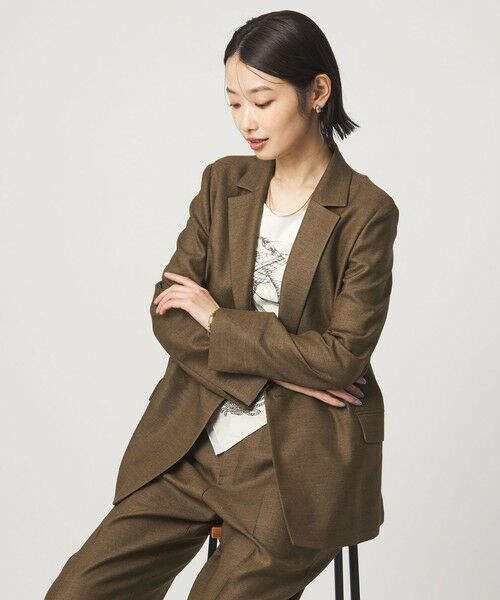 green label relaxing / グリーンレーベル リラクシング テーラードジャケット | ［size SHORTあり］リネンライク 2B ジャケット | 詳細19