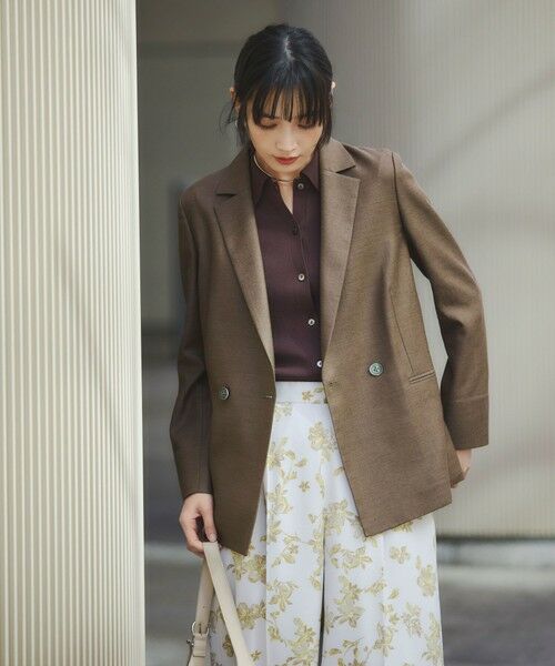 green label relaxing / グリーンレーベル リラクシング テーラードジャケット | ［size SHORTあり］リネンライク 2B ジャケット | 詳細7