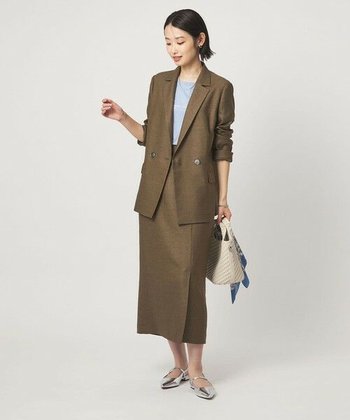 green label relaxing / グリーンレーベル リラクシング テーラードジャケット | ［size SHORTあり］リネンライク 2B ジャケット | 詳細24