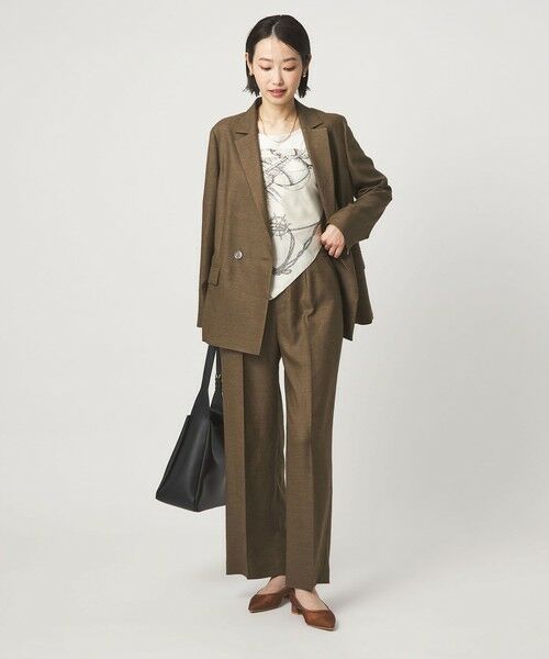 green label relaxing / グリーンレーベル リラクシング テーラードジャケット | ［size SHORTあり］リネンライク 2B ジャケット | 詳細17