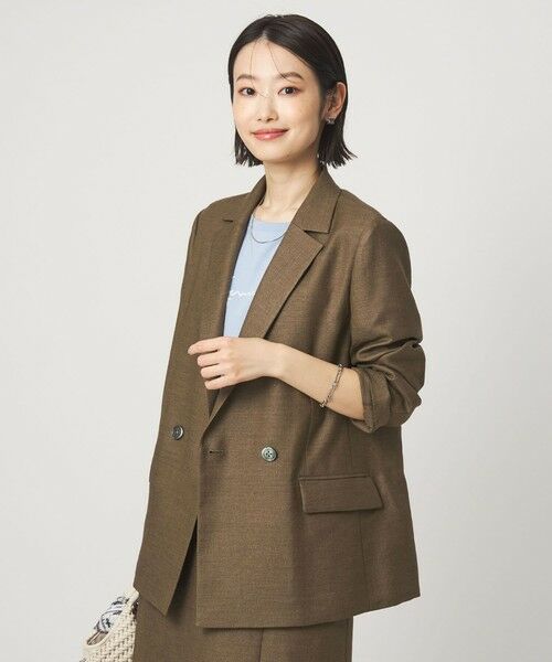 green label relaxing / グリーンレーベル リラクシング テーラードジャケット | ［size SHORTあり］リネンライク 2B ジャケット | 詳細18