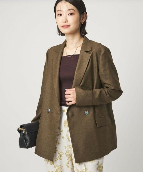 green label relaxing / グリーンレーベル リラクシング テーラードジャケット | ［size SHORTあり］リネンライク 2B ジャケット | 詳細10