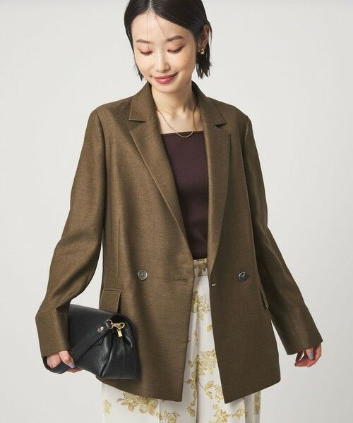 green label relaxing / グリーンレーベル リラクシング テーラードジャケット | ［size SHORTあり］リネンライク 2B ジャケット | 詳細11