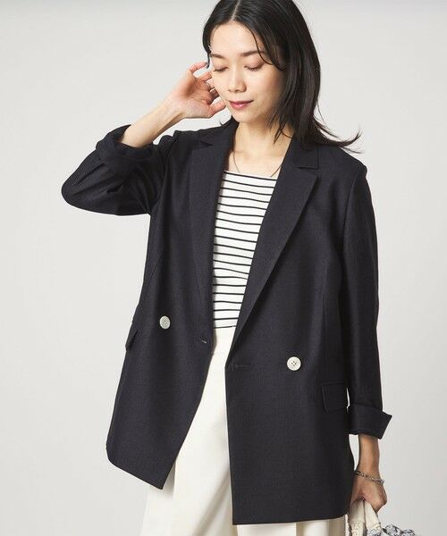 green label relaxing / グリーンレーベル リラクシング テーラードジャケット | ［size SHORTあり］リネンライク 2B ジャケット | 詳細25