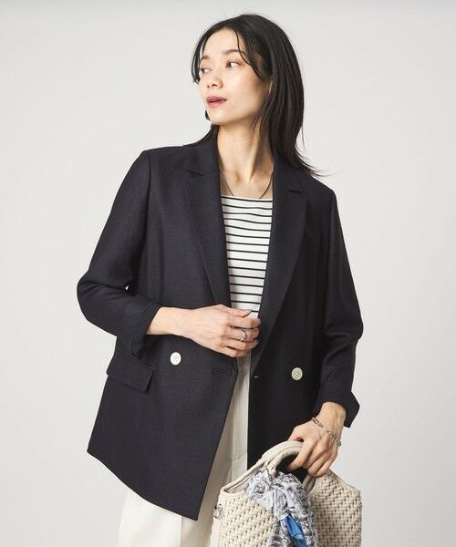 green label relaxing / グリーンレーベル リラクシング テーラードジャケット | ［size SHORTあり］リネンライク 2B ジャケット | 詳細27