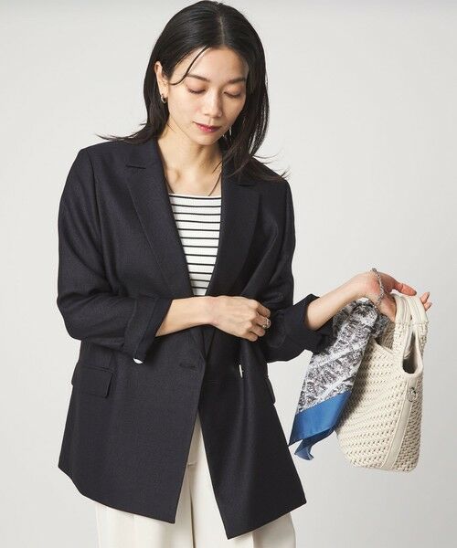 green label relaxing / グリーンレーベル リラクシング テーラードジャケット | ［size SHORTあり］リネンライク 2B ジャケット | 詳細28