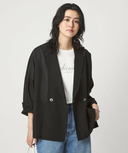 green label relaxing / グリーンレーベル リラクシング テーラードジャケット | ［size SHORTあり］VeryLight  ベリーライト ジャケット ウォッシャブル 接触冷感 | 詳細1