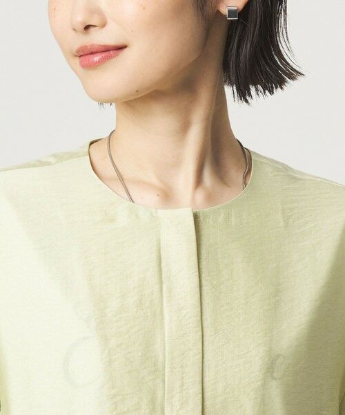 green label relaxing / グリーンレーベル リラクシング ノーカラージャケット | ［size SHORTあり］fleurie(フルリー) シアー ノーカラー ジャケット 接触冷感 | 詳細25