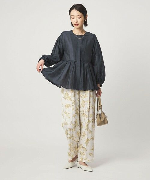 green label relaxing / グリーンレーベル リラクシング ノーカラージャケット | ［size SHORTあり］fleurie(フルリー) シアー ノーカラー ジャケット 接触冷感 | 詳細27