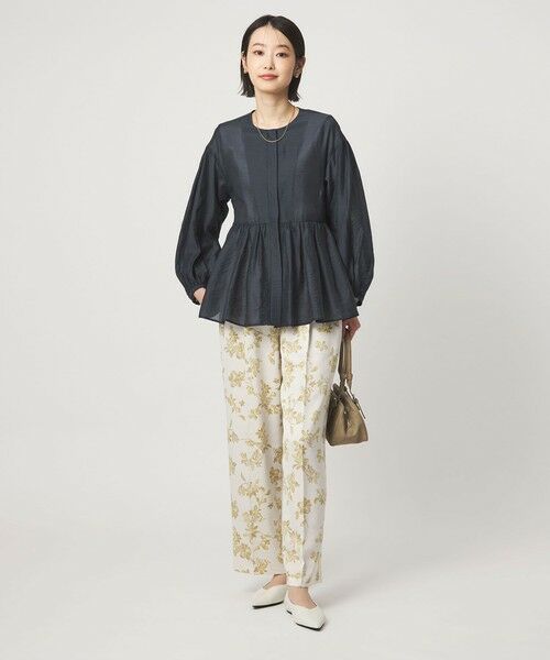 green label relaxing / グリーンレーベル リラクシング ノーカラージャケット | ［size SHORTあり］fleurie(フルリー) シアー ノーカラー ジャケット 接触冷感 | 詳細23