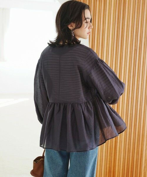 green label relaxing / グリーンレーベル リラクシング ノーカラージャケット | ［size SHORTあり］fleurie(フルリー) シアー ノーカラー ジャケット 接触冷感 | 詳細21