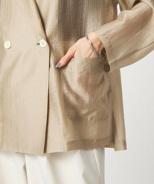 green label relaxing / グリーンレーベル リラクシング テーラードジャケット | ［size SHORTあり］VeryLight  ベリーライト シアー ストライプ ジャケット | 詳細11