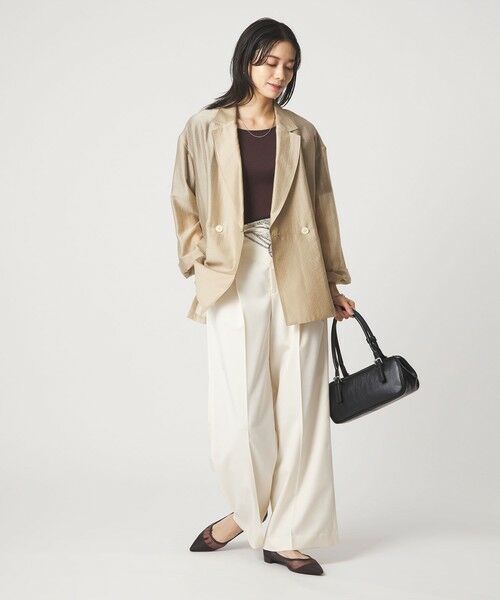 green label relaxing / グリーンレーベル リラクシング テーラードジャケット | ［size SHORTあり］VeryLight  ベリーライト シアー ストライプ ジャケット | 詳細3